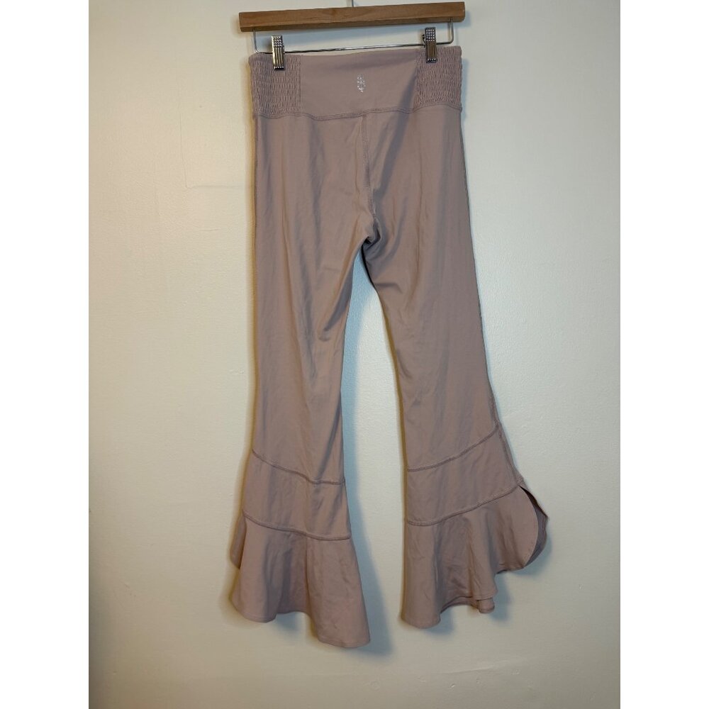 Free People Movement Starlight Pants Flared Leggings Blush Mauve Lilac Small - Picture 4 of 9